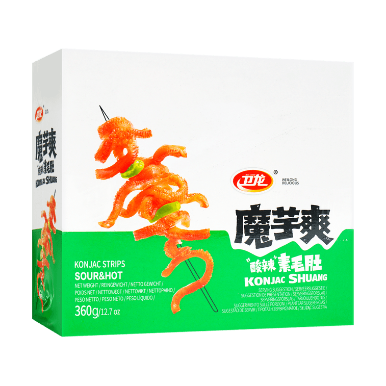 卫龙 魔芋爽 酸辣泡椒味 20包入 360g