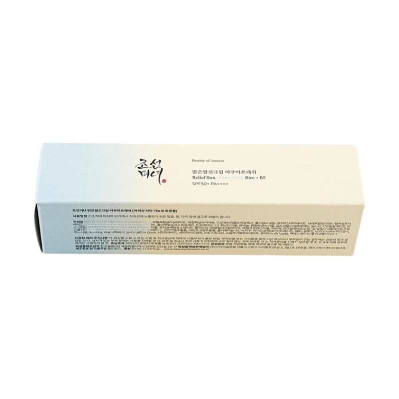 韩国BEAUTY OF JOSEON朝鲜美女 清透米萃水感防晒霜 轻薄乳液质地 SPF50+·PA++++ 50ml 冰感降温 不泛白 镇静抗氧亮白 中性肌&油性肌