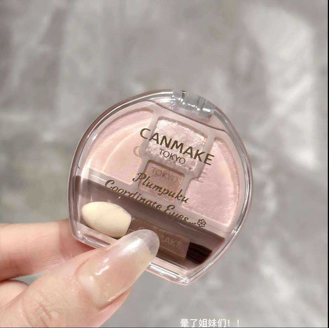 日本CANMAKE井田卧蚕四色眼影盘修饰眼部轮廓限定泪袋眼影