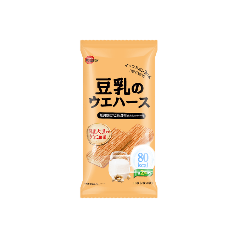 日本BOURBON波路梦 国产豆乳威化饼干112g