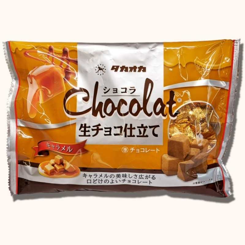 日本TAKAOKA高岗巧克力 生巧克力 焦糖味生巧克力 140g