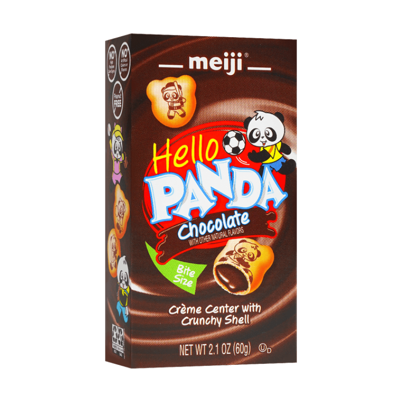 日本MEIJI明治 熊猫夹心饼干 巧克力味