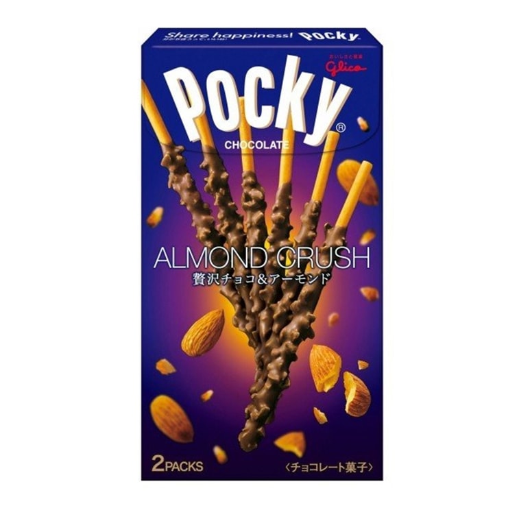 日本格力高GLICO 百奇POCKY 期限限定 杏仁巧克力脆棒 58g