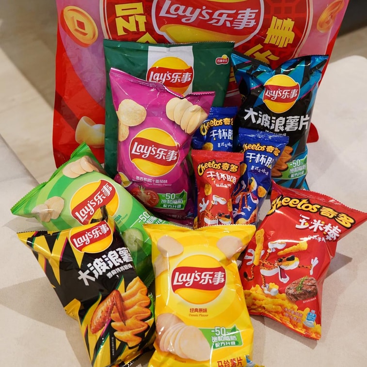 大陆版LAY'S乐事 薯片大礼包 混合口味 10包入 370g