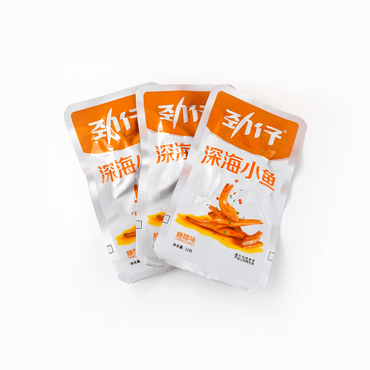 华文食品 劲仔小鱼 糖醋味 12g×20包入 湖南特产