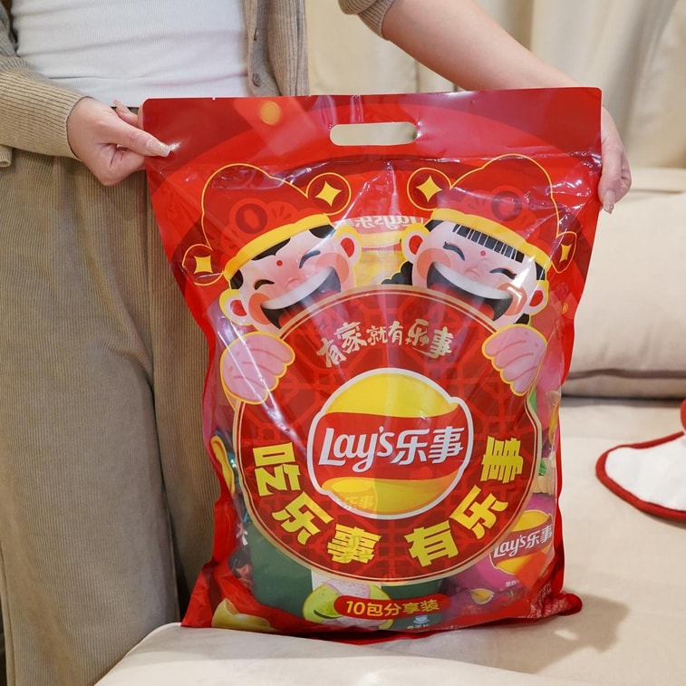 大陆版LAY'S乐事 薯片大礼包 混合口味 10包入 370g