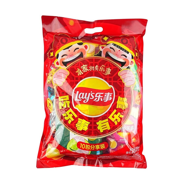 大陆版LAY'S乐事 薯片大礼包 混合口味 10包入 370g