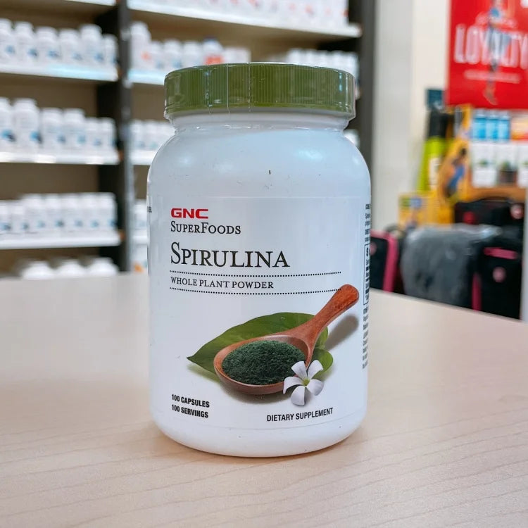 GNC夏威夷天然螺旋藻胶囊500mg100粒
