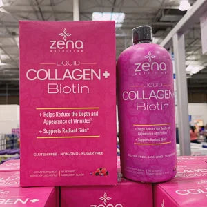 Zena 非转基因无糖液体胶原蛋白生物素900ml
