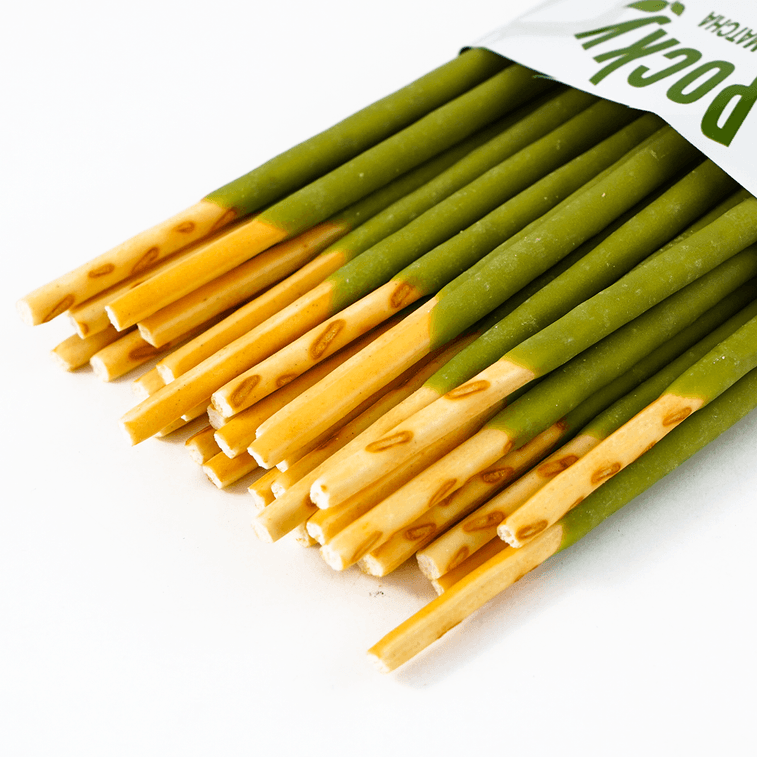 GLICO格力高 POCKY百奇 巧克力涂层饼干棒 抹茶味 70g