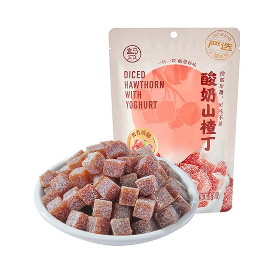 盒马 酸奶山楂丁 开胃果丹皮蜜饯 208g