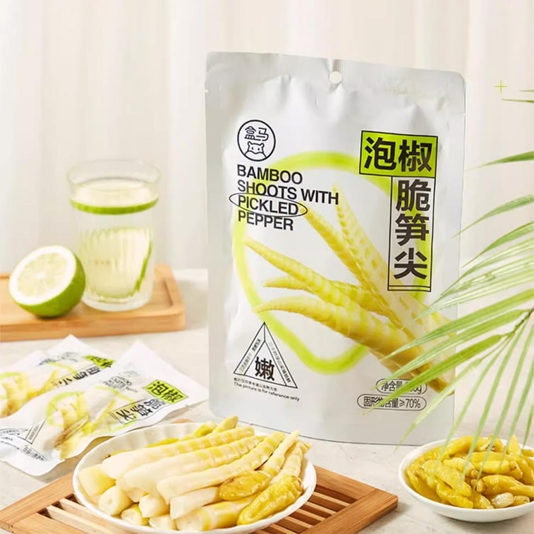 盒马 泡椒脆笋尖 230g【酸脆超好吃!!无限回购的爆款零食】【0卡减脂人士友好】