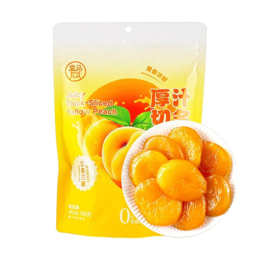 盒马 汁多多厚切黄桃干 蜜饯果干 196g【浓郁果香 软糯香甜】【0香精0防腐剂0甜味剂】