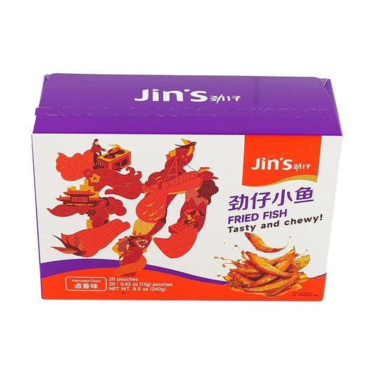 华文食品 劲仔小鱼 卤香味 20包入 240g 湖南特产