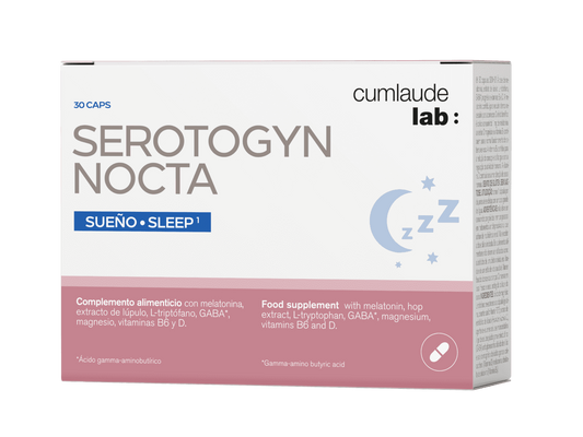 西班牙珂蔓朵 夜间褪黑素血清素胶囊 更年期助眠30粒 CUMLAUDE SEROTOGYN NOCTA [1天睡前1粒]