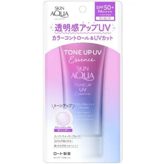 日本ROHTO乐敦 SKIN AQUA 透明感UP防晒精华80g