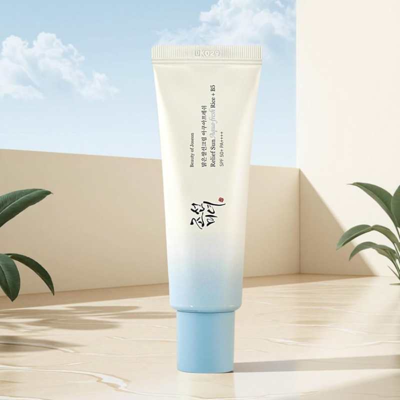韩国BEAUTY OF JOSEON朝鲜美女 清透米萃水感防晒霜 轻薄乳液质地 SPF50+·PA++++ 50ml 冰感降温 不泛白 镇静抗氧亮白 中性肌&油性肌