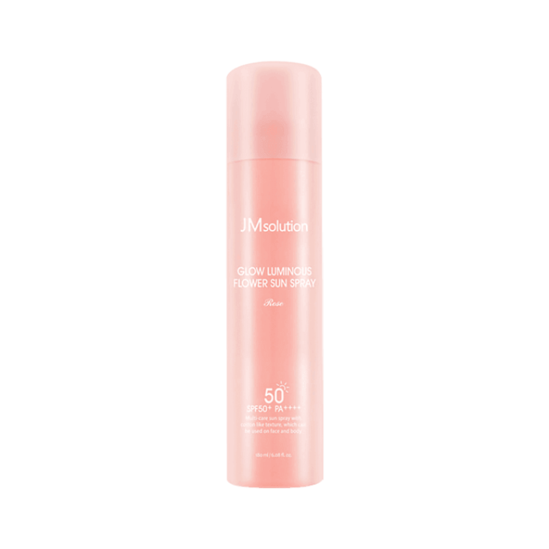 韩国JM SOLUTION肌司研 润光玫瑰防晒喷雾 清爽透明 SPF50+/PA++++180ml 敏感肌可用