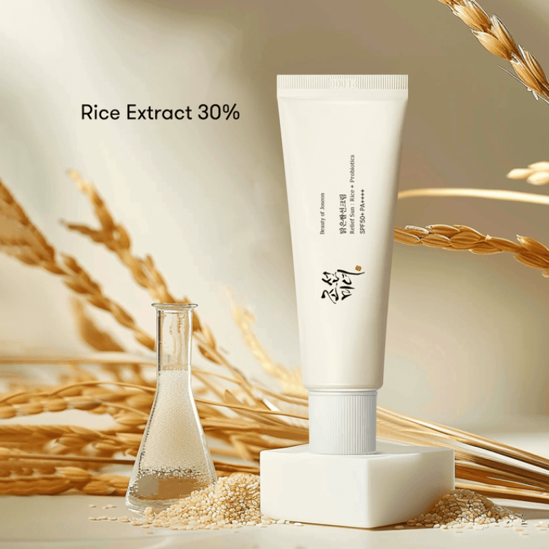 韩国BEAUTY OF JOSEON朝鲜美女 大米益生菌防晒霜 温和养肤 SPF50+·PA++++ 50ml 敏感肌可用 水油平衡 干性/混合性肌肤