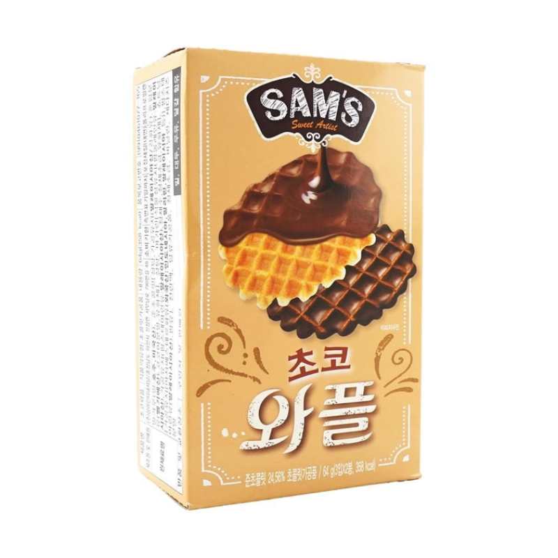 韩国SAMAH SAM'S 巧克力华夫松饼 64g