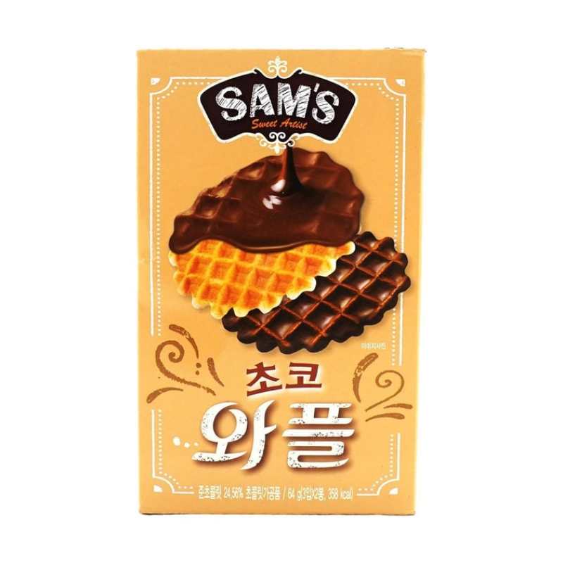 韩国SAMAH SAM'S 巧克力华夫松饼 64g