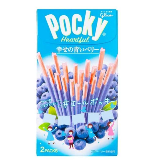 日本 格力高日本 百奇POCKY蓝莓爱心型特别版巧克力脆棒 53g