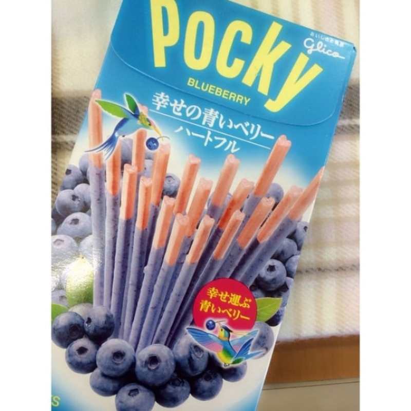 日本 格力高日本 百奇POCKY蓝莓爱心型特别版巧克力脆棒 53g