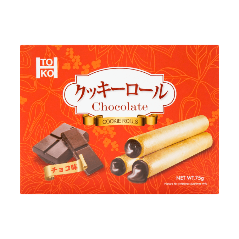 台湾TOKO 黑巧克力甜心爆爆卷 74g