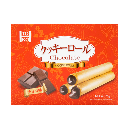 台湾TOKO 黑巧克力甜心爆爆卷 74g