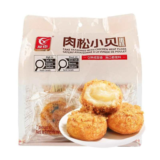 友臣 肉松小贝蛋糕 7枚入 280g 【Q弹蓬松 咸甜永动!!】