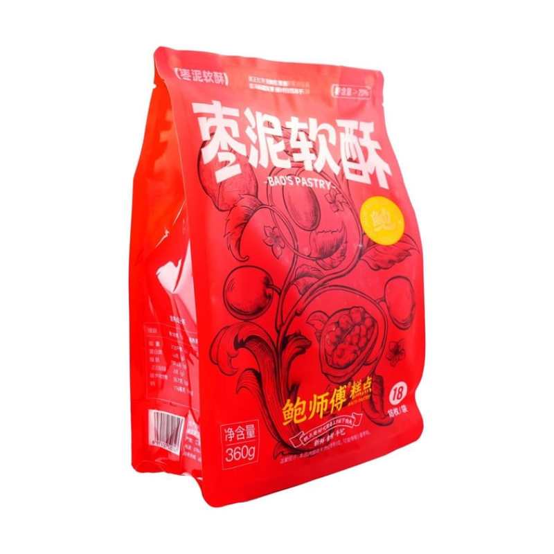 鲍师傅 枣泥软酥 传统老式点心 18枚 360g【全美超低价】【酸甜软糯 神仙糕点】【新鲜短保】