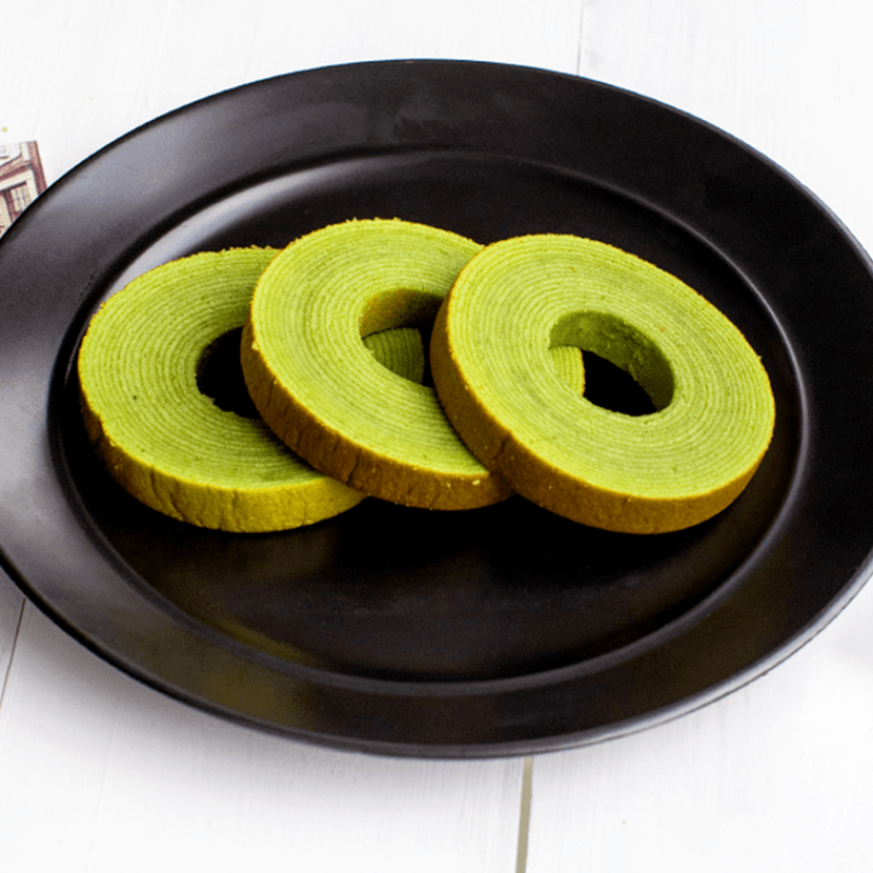 六合信 年轮蛋糕礼盒 抹茶味 6枚入 210g【早餐下午茶点心】原味