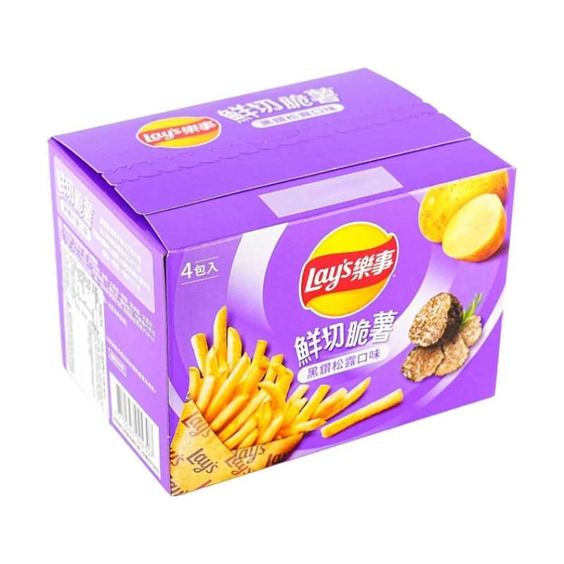 台湾版LAY'S乐事 鲜切脆薯条 黑松露口味 72g
