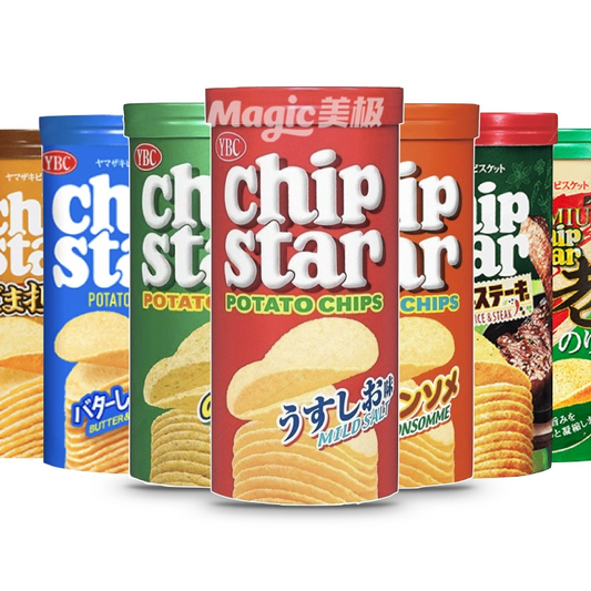 YBC薯片Chipstar纳贝斯克日本进口膨化零食原味海苔清汤味