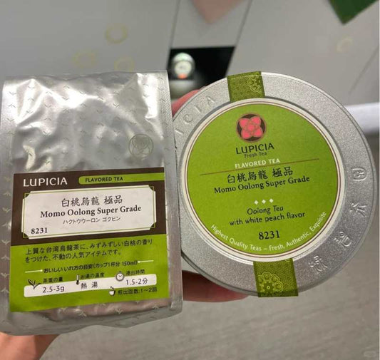 日本本土白桃鸟龙茶LUPICIA绿碧茶园50g袋装蜜桃茶叶新茶
