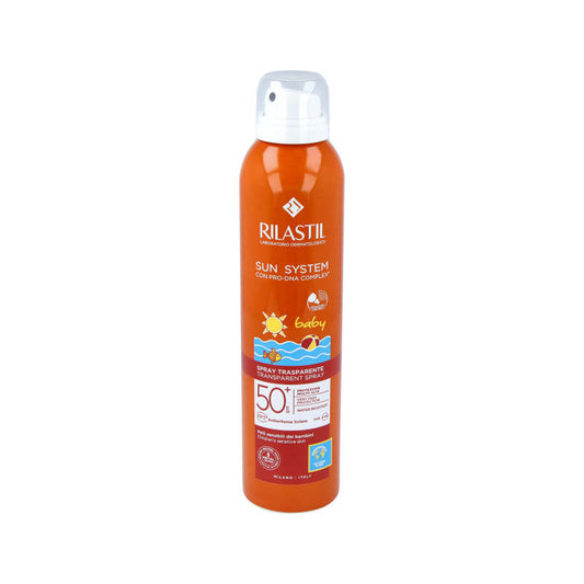 Rilastil 婴儿防晒喷雾 轻薄透明 200mlSpf50+SPRAY TRANSPARENTE BABY