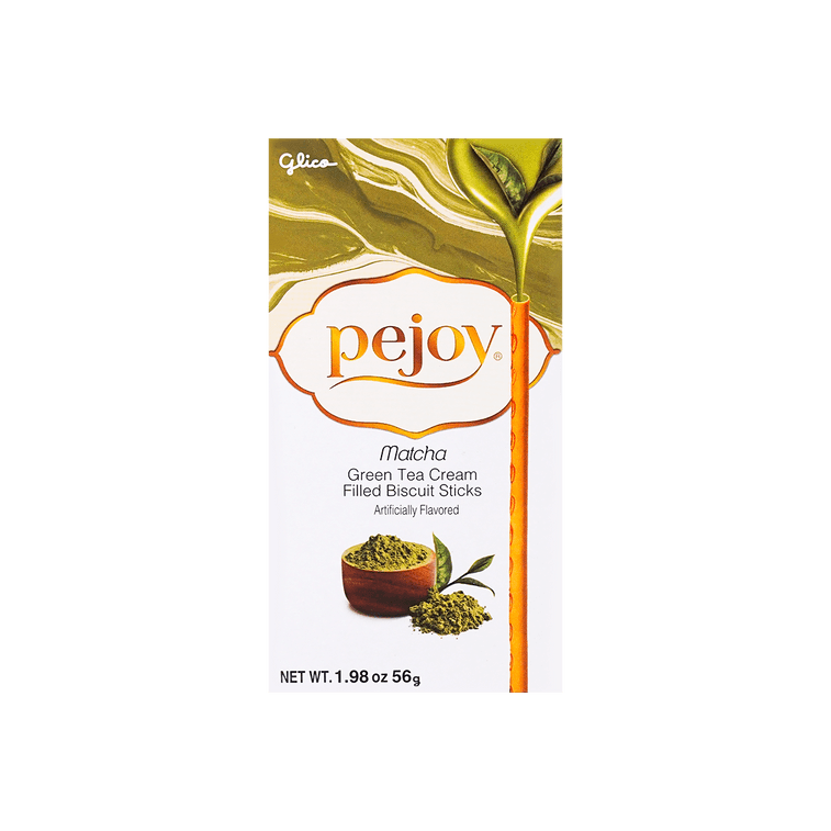 日本GLICO格力高 PEJOY百醇 抹茶注心脆棒 56g