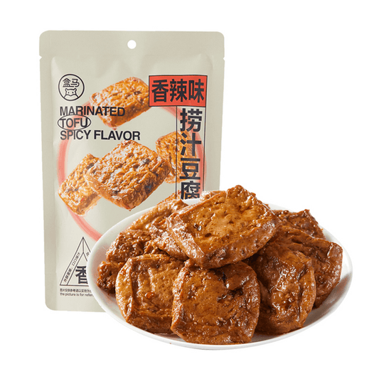 盒马 捞汁豆腐 香辣味 158g【盒马必买爆款零食】【软嫩入味超爆汁】