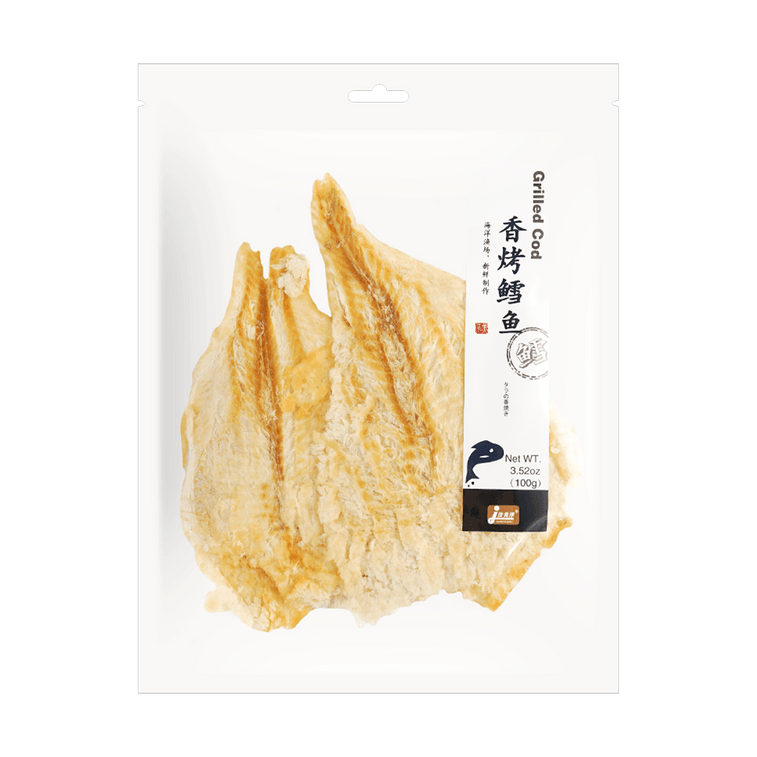 【高钙高蛋白】佳美洋 香烤鳕鱼 即食低脂鱼片干零食 100g