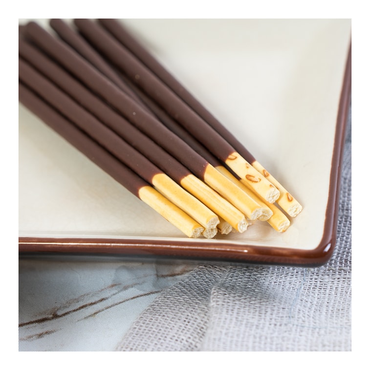 GLICO格力高 POCKY百奇 巧克力涂层饼干棒 家庭装 9包入 117g