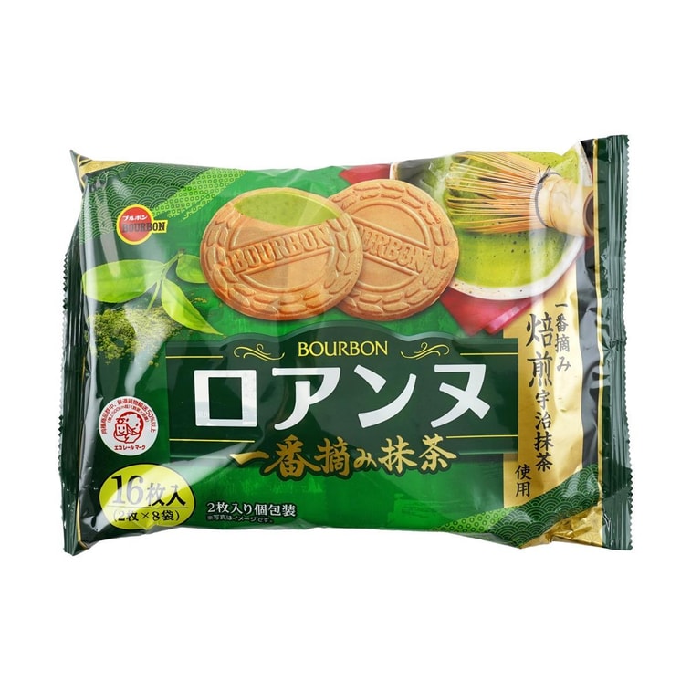 日本BOURBON波路梦 宇治抹茶法兰酥 夹心薄饼 114 g