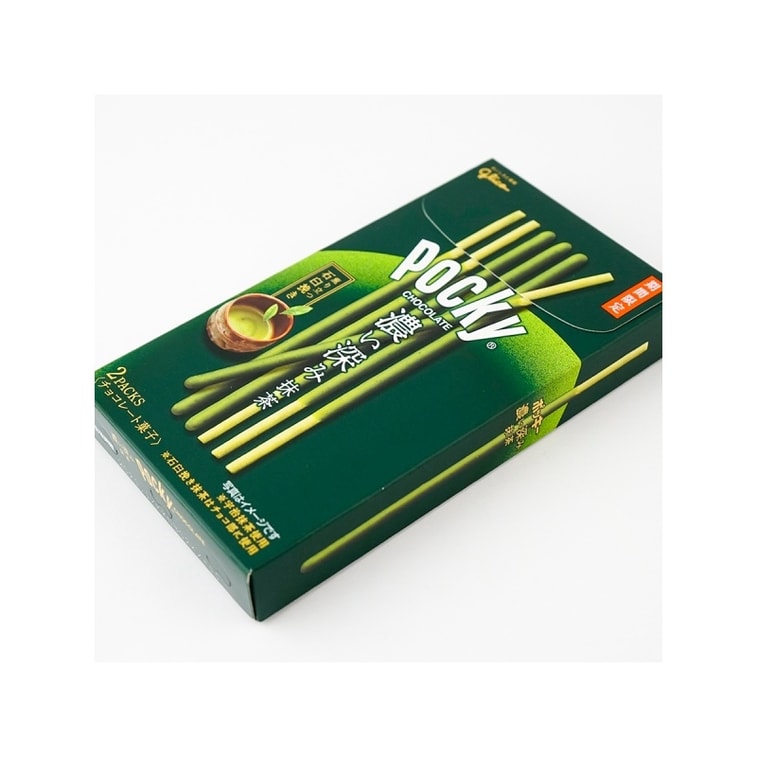 日本格力高GLICO 百奇POCKY 期限限定 特浓抹茶涂抹饼干棒 58g