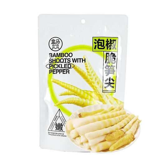 盒马 泡椒脆笋尖 230g【酸脆超好吃!!无限回购的爆款零食】【0卡减脂人士友好】