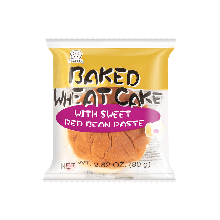 日本D-PLUS 天然酵母持久保鲜面包 红豆沙味 80g*6【6枚装】【营养早餐】