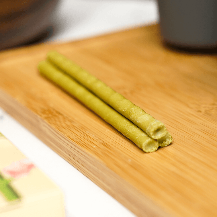 GLICO格力高 PEJOY百醇 和风系列 桃桃抹茶味 注心饼干棒 42g