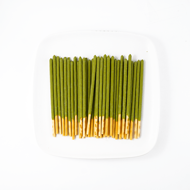 GLICO格力高 POCKY百奇 巧克力涂层饼干棒 抹茶味 70g