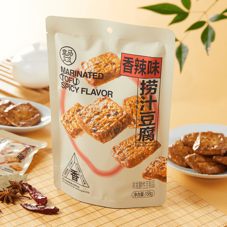 盒马 捞汁豆腐 香辣味 158g【盒马必买爆款零食】【软嫩入味超爆汁】