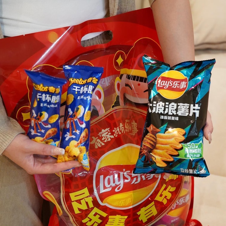 大陆版LAY'S乐事 薯片大礼包 混合口味 10包入 370g