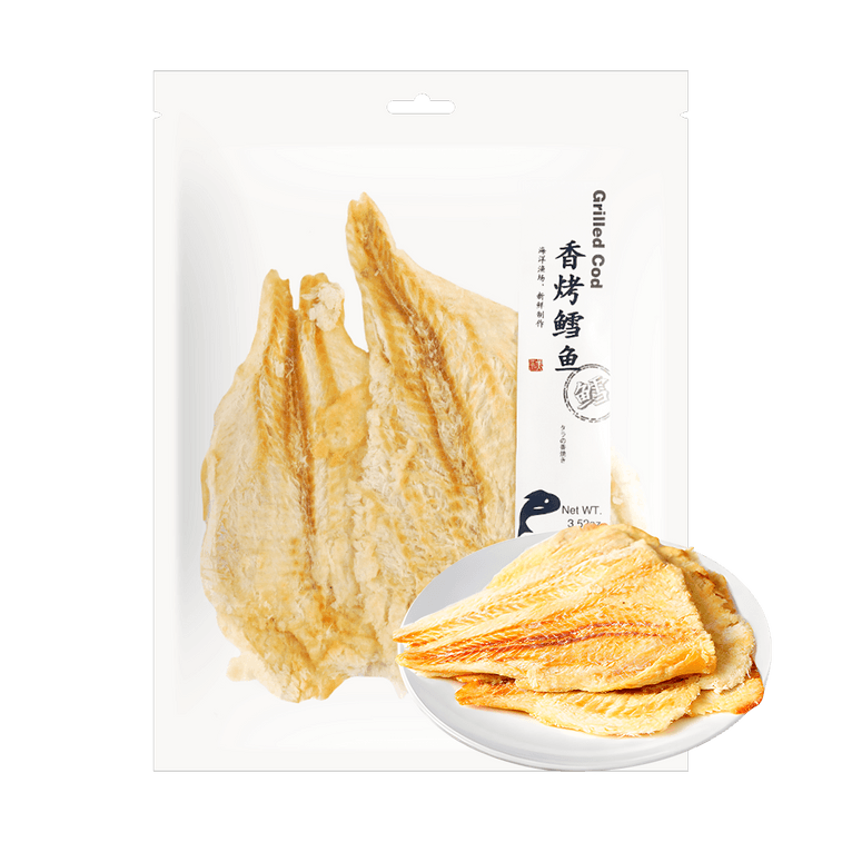 【高钙高蛋白】佳美洋 香烤鳕鱼 即食低脂鱼片干零食 100g