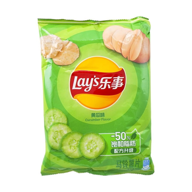 大陆版LAYS乐事 薯片 黄瓜味 袋装 70g